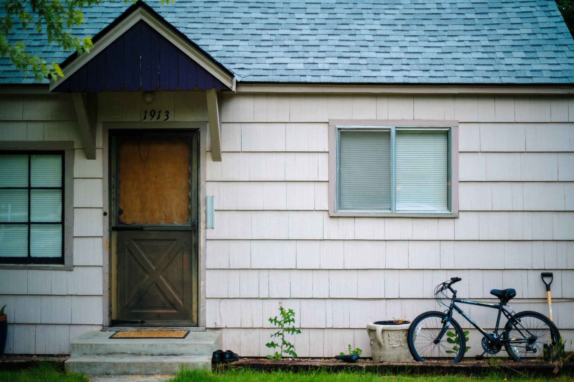 Front view of a suburban house exterior
